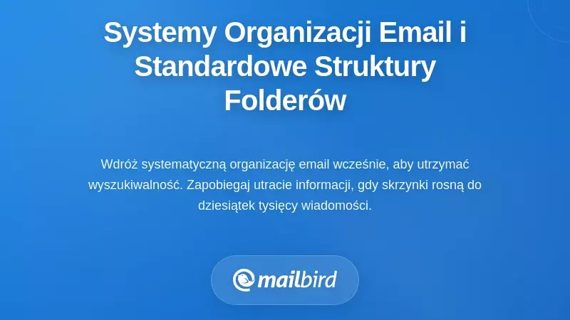 Systemy organizacji poczty e-mail i ustandaryzowane struktury folder&oacute;w
