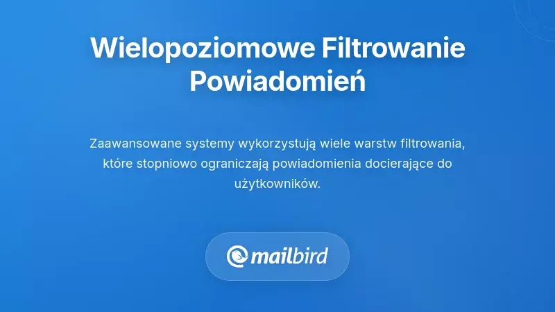 Budowanie wielowarstwowego filtrowania dla stopniowego zawężania powiadomień