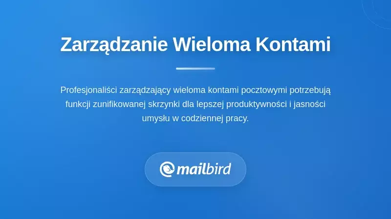 Interfejs zarządzania zunifikowaną skrzynką odbiorczą wyświetlający wiele kont e-mail GMX w jednym widoku