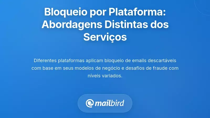 Bloqueio Espec&iacute;fico por Plataforma: Por Que Diferentes Servi&ccedil;os T&ecirc;m Abordagens Diferentes