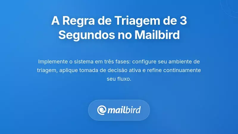 Implementação da Regra de Triagem de Três Segundos no Mailbird
