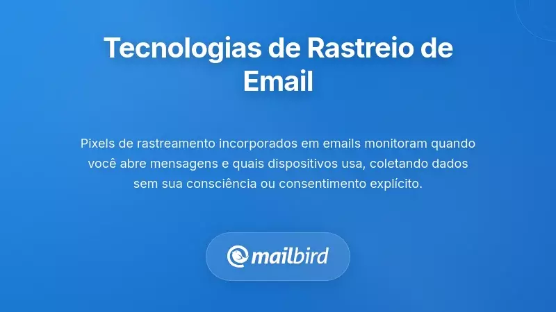 Ilustra&ccedil;&atilde;o de vigil&acirc;ncia de tecnologia de rastreamento de e-mail mostrando pixels ocultos e sistemas de monitoramento