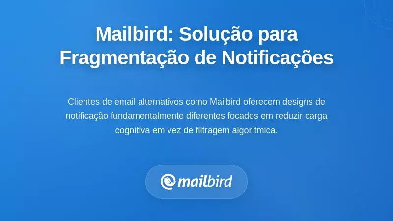 Uma Abordagem Diferente: Como o Mailbird Resolve a Fragmentação das Notificações