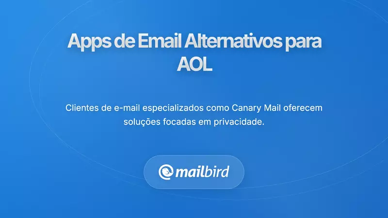 Compara&ccedil;&atilde;o de clientes de email de terceiros para AOL Mail no Mac, incluindo recursos e interfaces