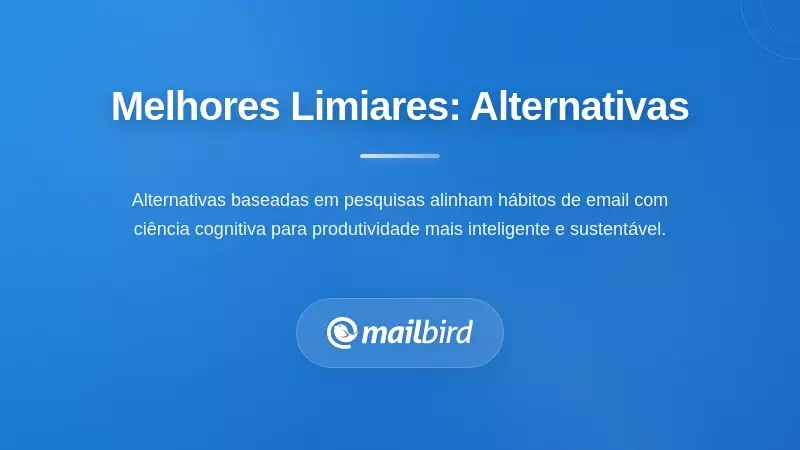 Estruturas alternativas de gestão de email que substituem o limiar ineficaz da regra dos dois minutos para produtividade