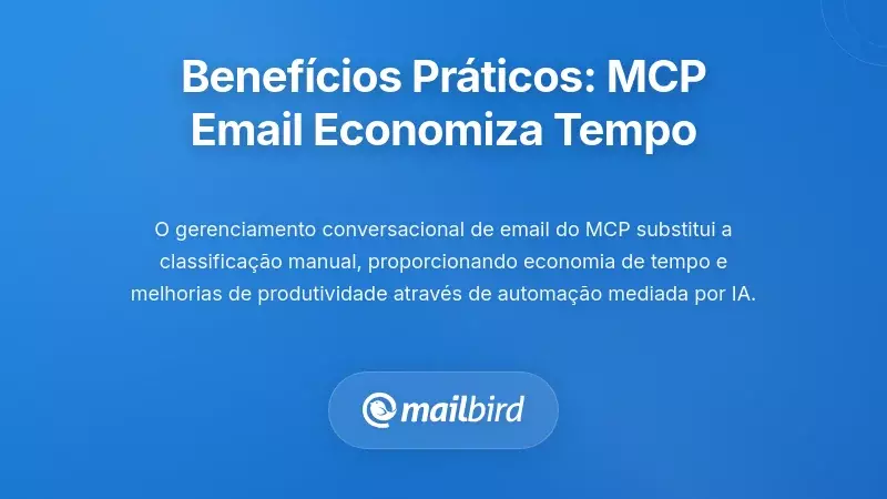 Benefícios Práticos: Como as Camadas de Email MCP Poupa Tempo e Reduz Atritos