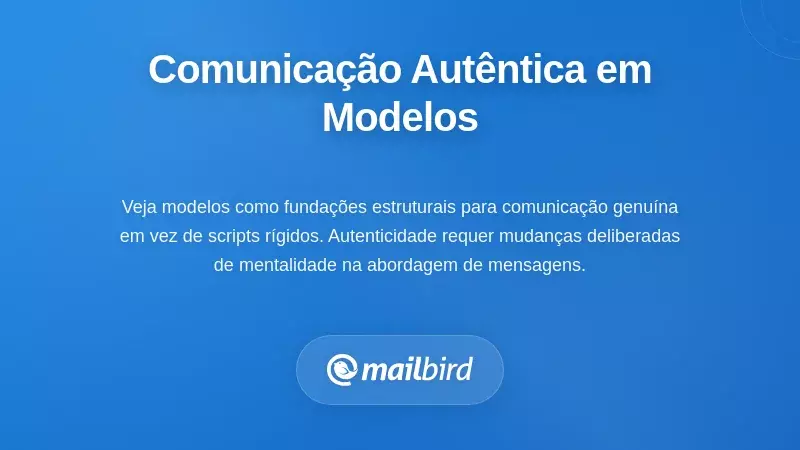 Criar Comunica&ccedil;&atilde;o Aut&ecirc;ntica em Estruturas de Modelos