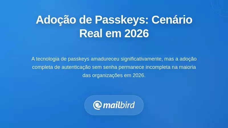 A Realidade Atual da Ado&ccedil;&atilde;o: Onde Est&atilde;o as Passkeys em 2026