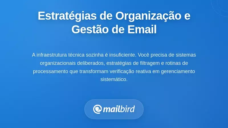 Implementação de Estratégias Sistemáticas de Organização e Processamento de E-mails