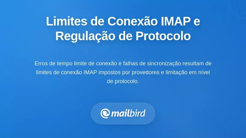 Limites de Conex&atilde;o IMAP e Acelera&ccedil;&atilde;o a N&iacute;vel de Protocolo