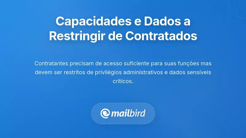 Que Capacidades e Dados Deve Reter dos Contratados