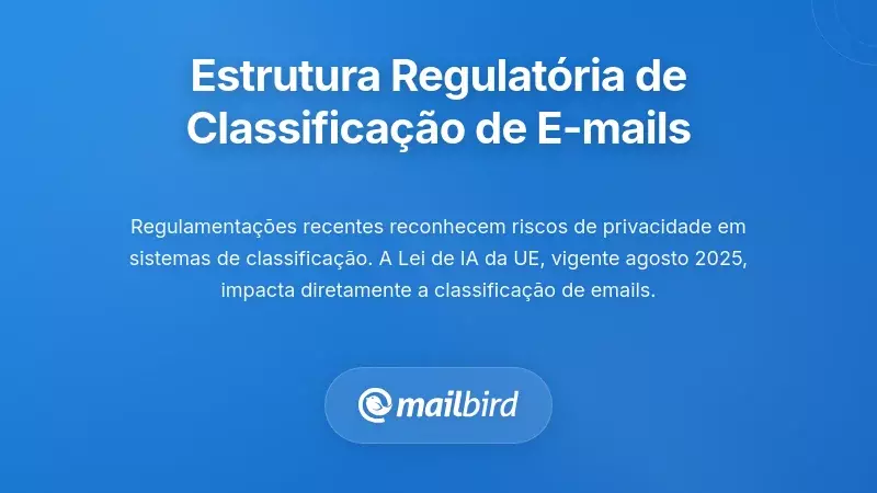O Quadro Regulat&oacute;rio que Regula a Classifica&ccedil;&atilde;o de Emails