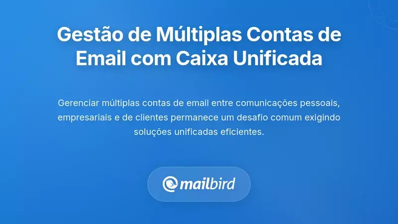 Gerenciar m&uacute;ltiplas contas de email atrav&eacute;s da arquitetura de caixa de entrada unificada