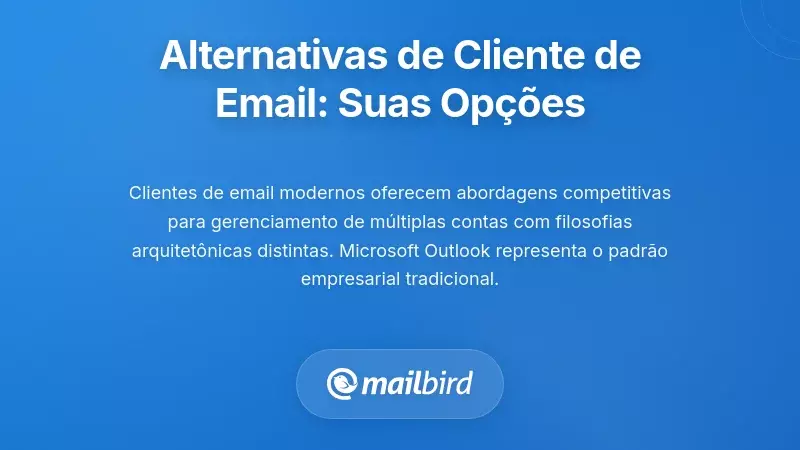 Avalia&ccedil;&atilde;o de Alternativas de Clientes de Email: Compreendendo Suas Op&ccedil;&otilde;es