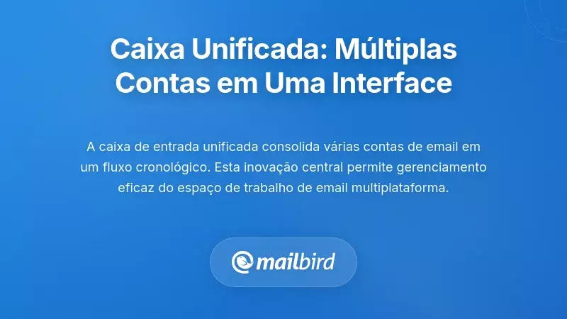A Caixa de Entrada Unificada: Consolidando M&uacute;ltiplas Contas numa &Uacute;nica Interface