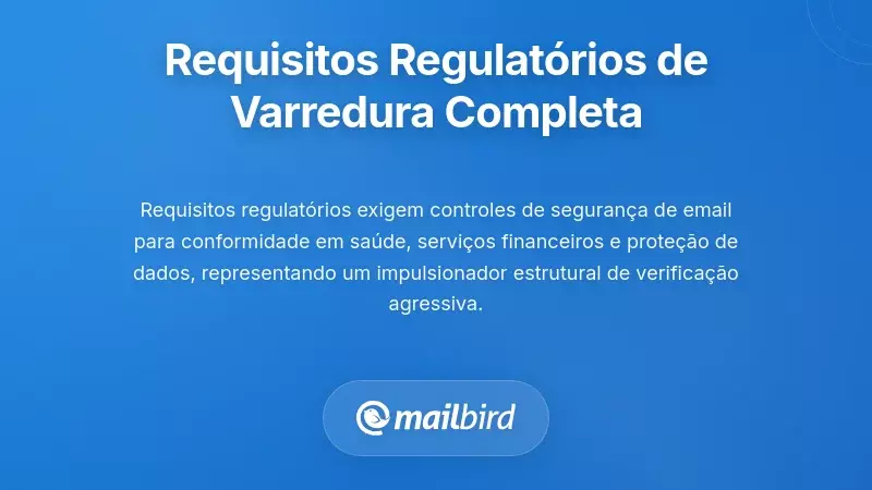 Requisitos Regulat&oacute;rios que Exigem a Varredura Abrangente