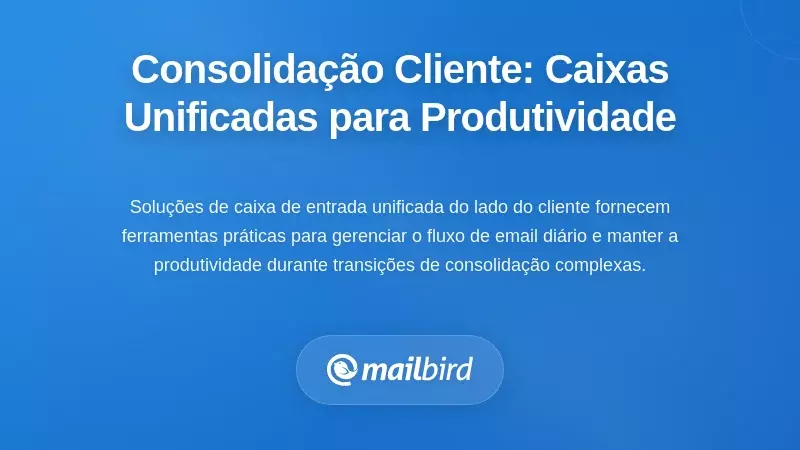 Consolidação no Lado do Cliente: Soluções de Caixa de Entrada Unificada para Produtividade do Utilizador