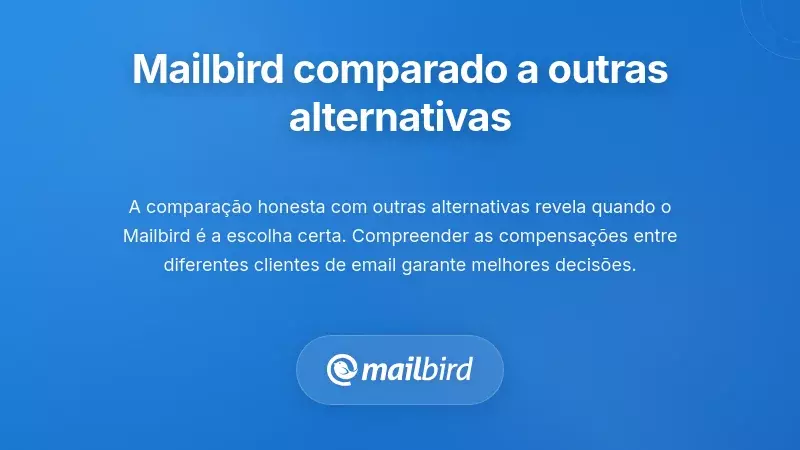 Como o Mailbird se Compara a Outras Alternativas Líderes