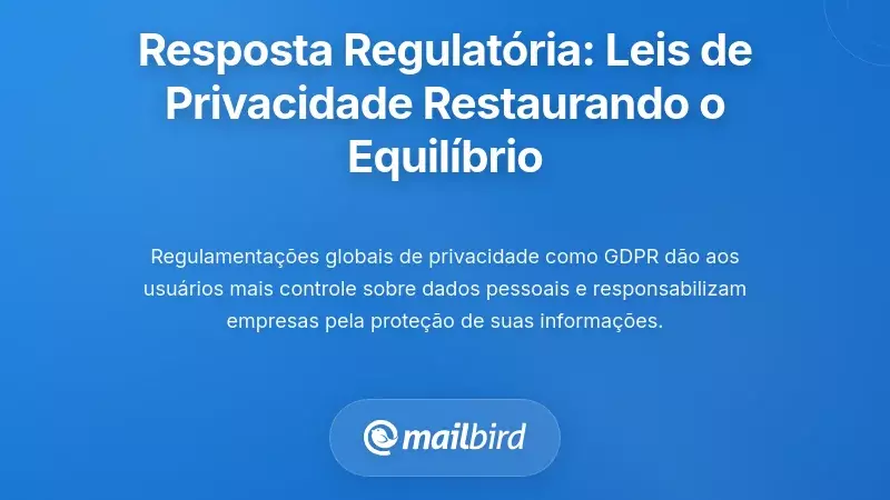 A Resposta Regulamentar: Leis de Privacidade Tentando Restaurar o Equil&iacute;brio