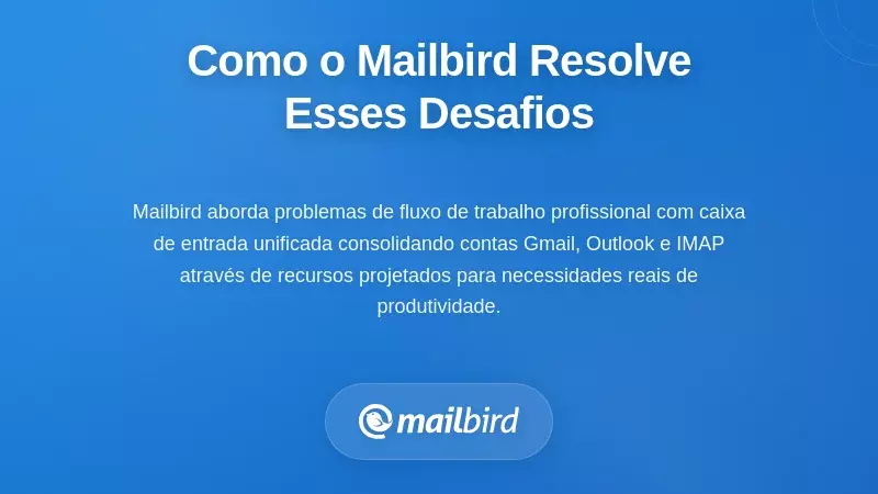 Como o Mailbird Resolve Estes Desafios Específicos de Fluxo de Trabalho