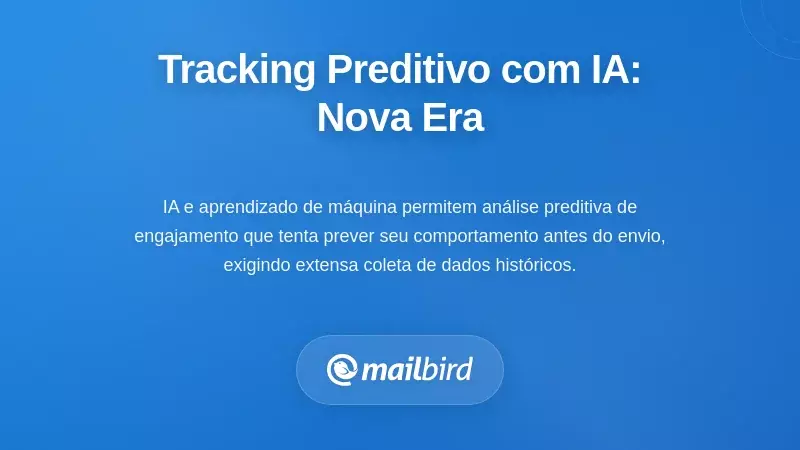 Ilustra&ccedil;&atilde;o da tecnologia de rastreamento preditivo de e-mails baseada em IA analisando padr&otilde;es de engajamento do usu&aacute;rio