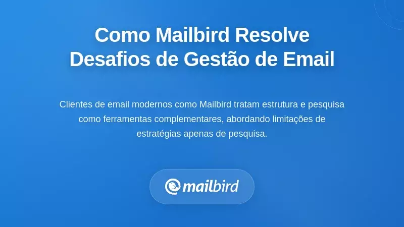 Como o Mailbird Enfrenta os Desafios da Gestão de Email a Longo Prazo