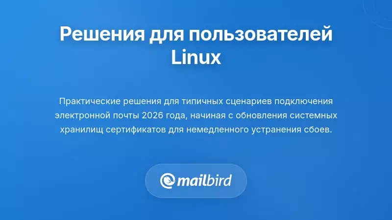Пошаговые настройки конфигурации для исправления проблем с соединением почтового клиента Linux