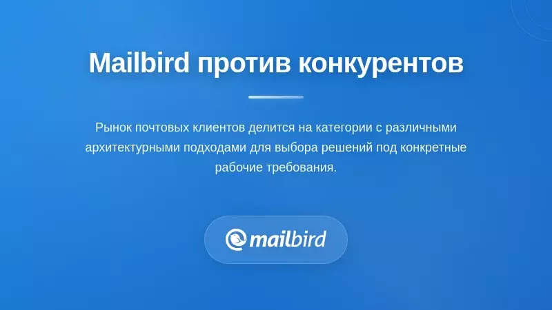 Конкурентная среда: как Mailbird сравнивается с альтернативами