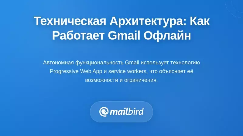 Техническая архитектура: почему доступ к Gmail без интернета работает именно так