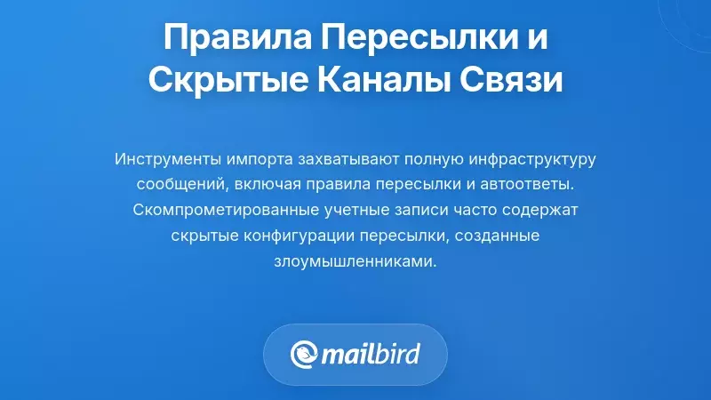 Правила пересылки электронной почты и скрытые каналы связи