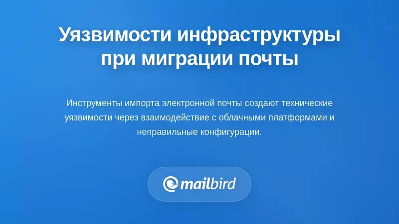 Технические уязвимости инфраструктуры при миграции электронной почты