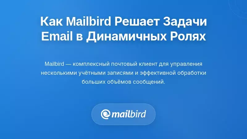 Как Mailbird решает основные проблемы сортировки электронной почты в быстро меняющихся ролях