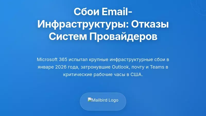Сбои в инфраструктуре электронной почты: когда системы провайдеров перестали работать
