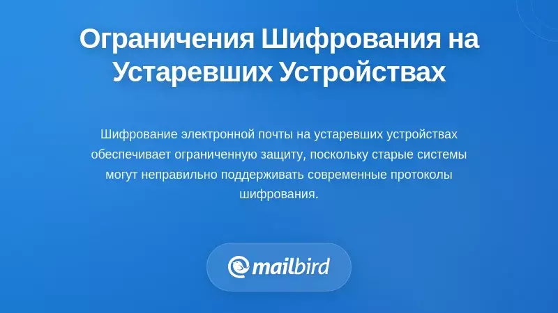 Устаревший компьютер, показывающий уязвимости шифрования электронной почты и недостатки безопасности