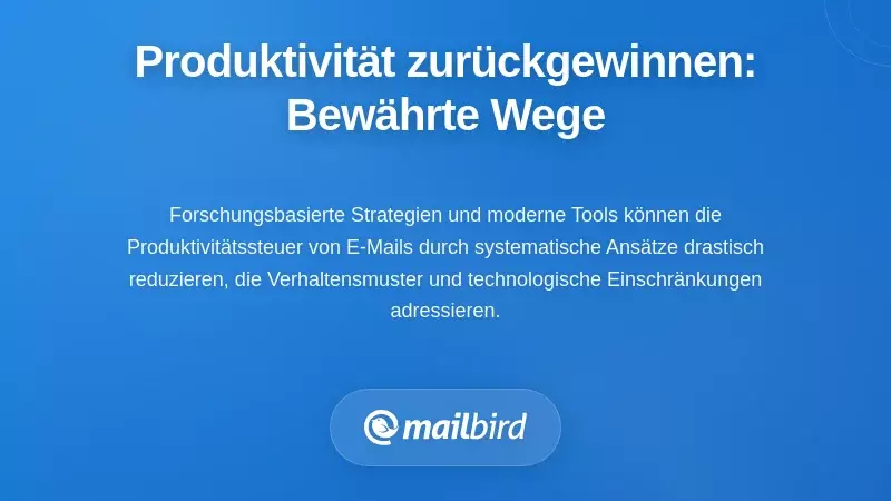 Remote-Arbeitender, der Produktivitätsstrategien zur effizienten E-Mail-Verwaltung nutzt