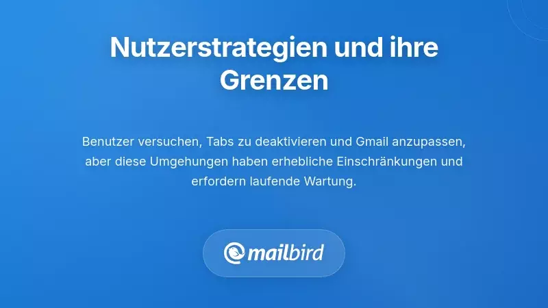 Gmail-Anpassungseinstellungen und Benutzerstrategien zur Bew&auml;ltigung der Posteingangs-Komplexit&auml;t
