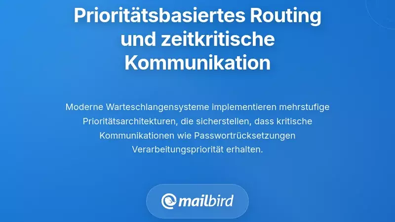 Prioritätsbasierte Nachrichtenweiterleitung und zeitkritische Kommunikation