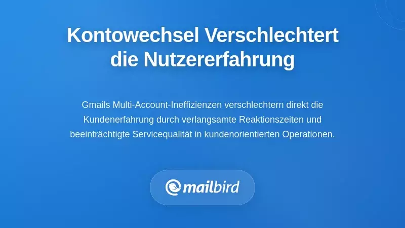 Frustrierter Profi, der aufgrund von Verzögerungen beim Wechseln von Gmail-Konten eine schlechte Kundenerfahrung macht