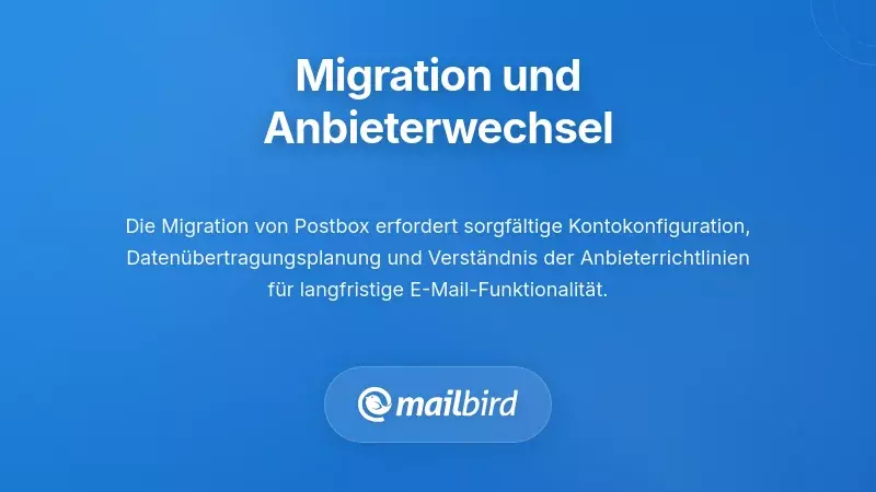 Praktische &Uuml;berlegungen zur Migration und Anbieterwechsel