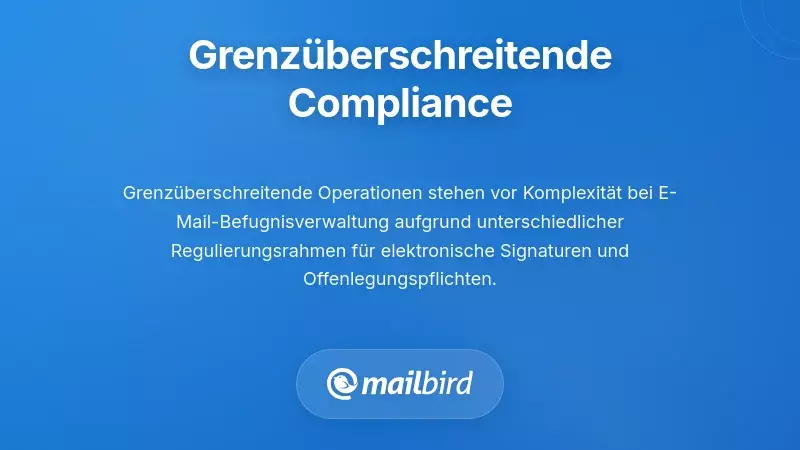 Grenzüberschreitende Überlegungen und Einhaltung von Vorschriften