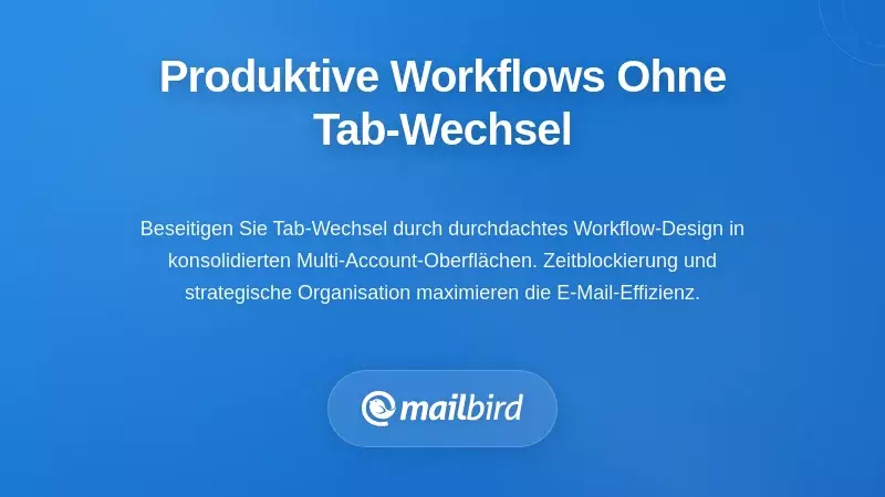 Produktivit&auml;ts-Dashboard mit konsolidierter Verwaltung mehrerer Gmail-Konten