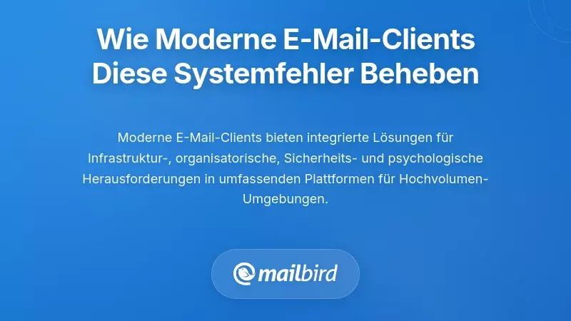 Wie moderne E-Mail-Clients diese systemischen Mängel angehen