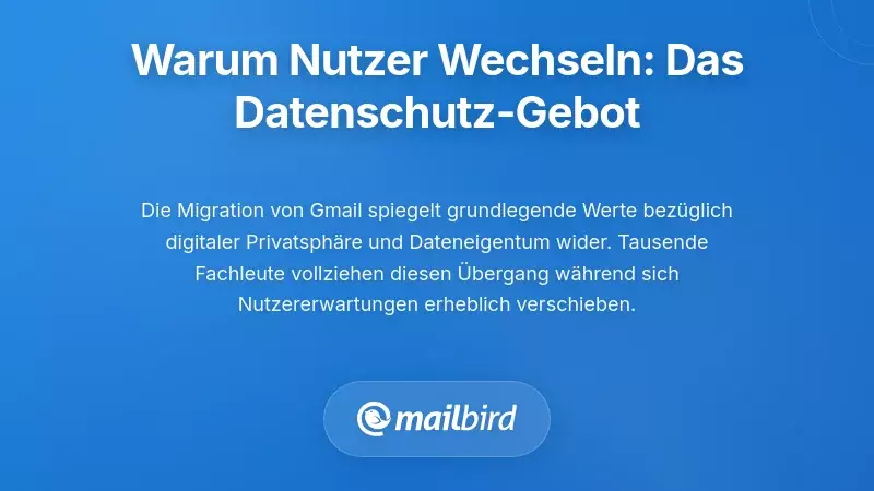 Warum Nutzer migrieren: Das Verst&auml;ndnis der Datenschutz-Priorit&auml;t