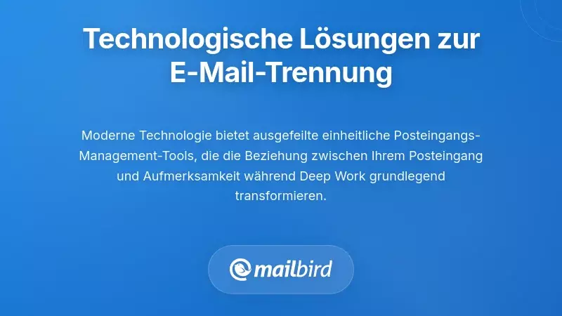 Technologie-Tools und Software-Schnittstelle f&uuml;r automatisierte E-Mail-Filterung und Trennung