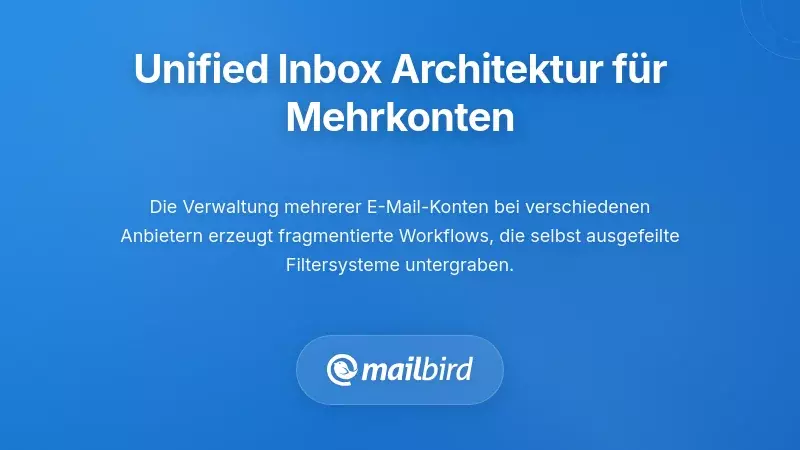 Die Unified-Inbox-Architektur f&uuml;r die Verwaltung mehrerer Konten