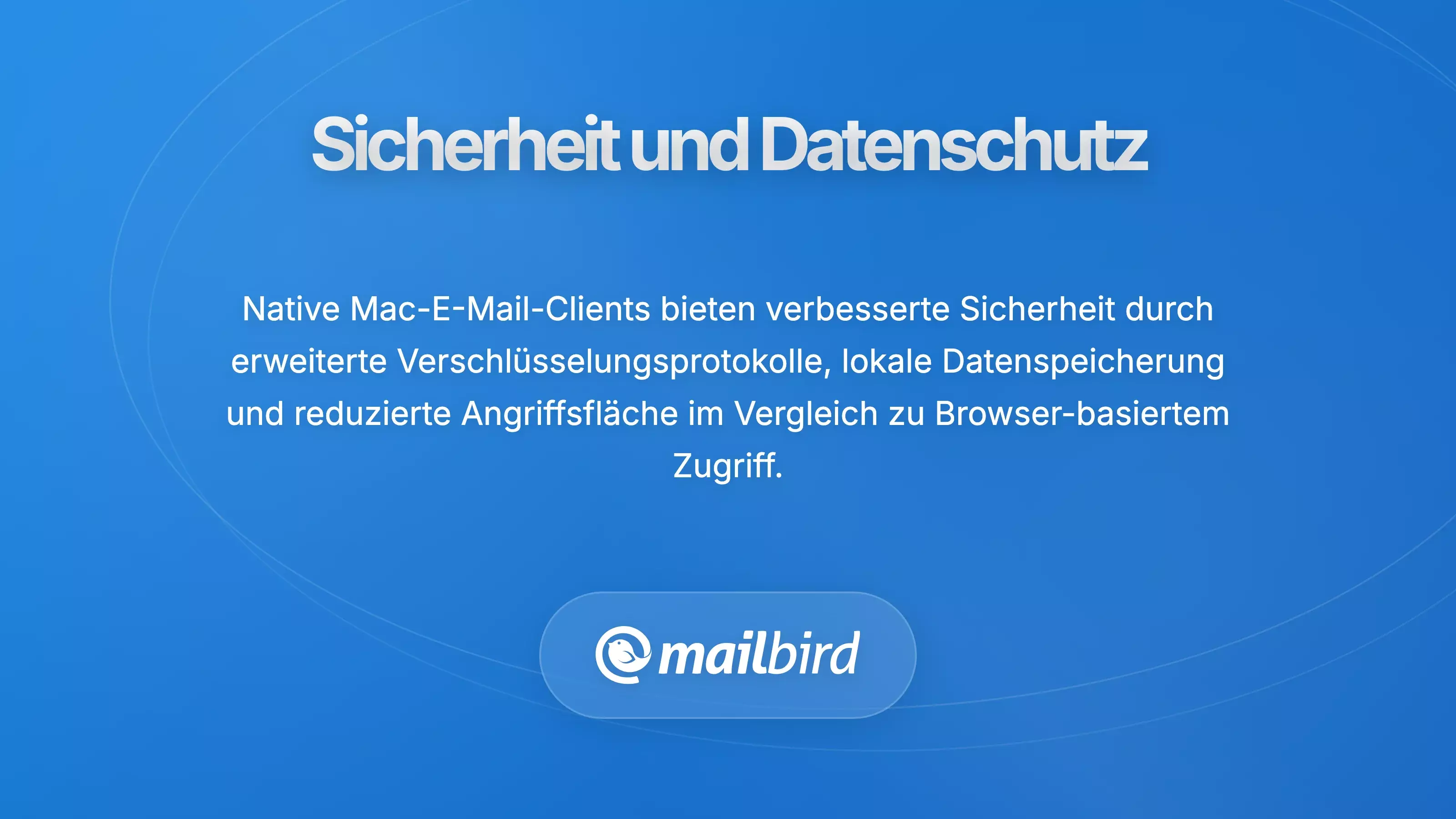 E-Mail-Sicherheits- und Datenschutzeinstellungen Schnittstelle in der nativen Mac-E-Mail-Anwendung