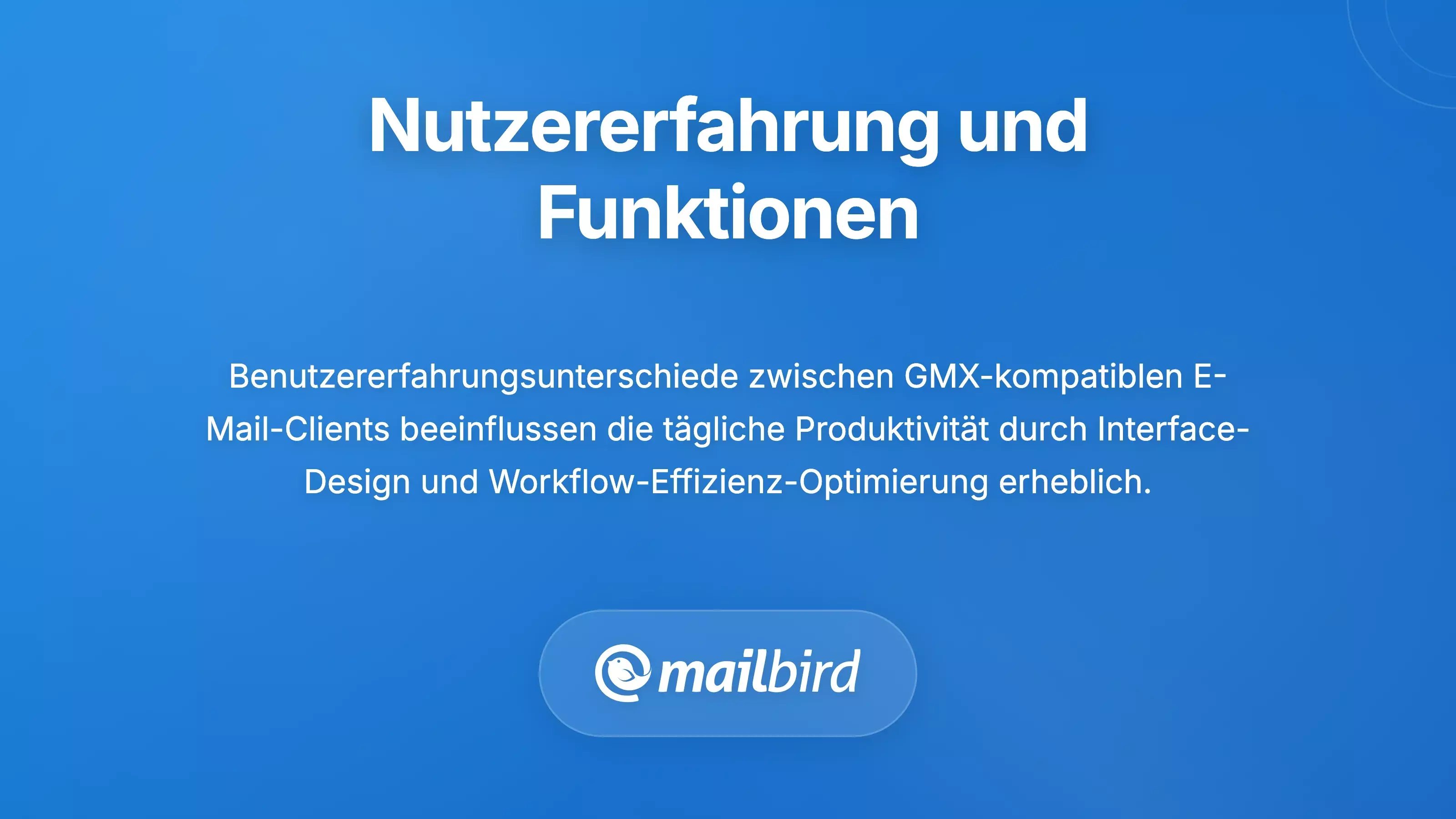 Benutzeroberfl&auml;chenvergleich, der Produktivit&auml;tsfunktionen verschiedener GMX-kompatibler E-Mail-Clients f&uuml;r Mac zeigt