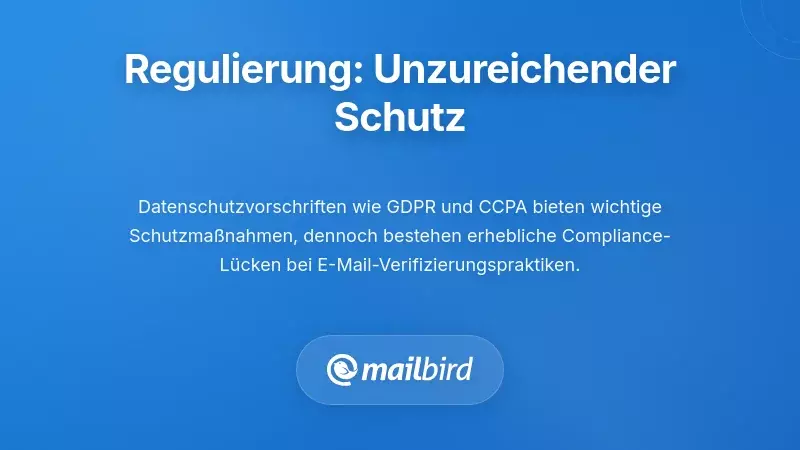 Der regulatorische Rahmen: Schutzma&szlig;nahmen, die oft nicht ausreichen