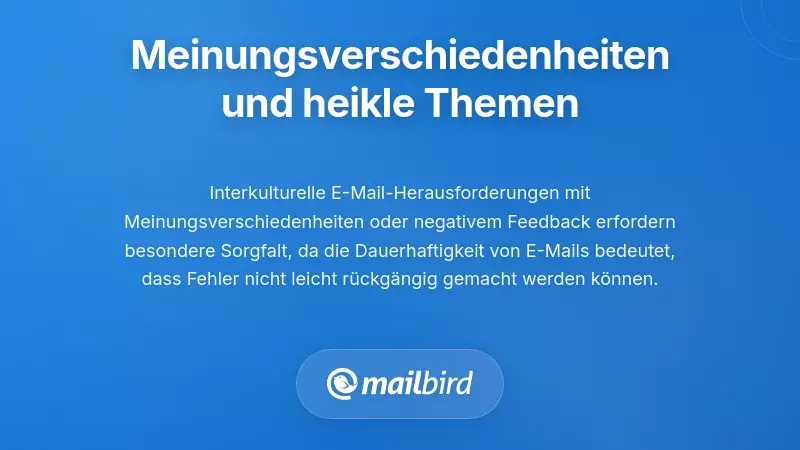 Umgang mit Meinungsverschiedenheiten, Kritik und sensiblen Themen