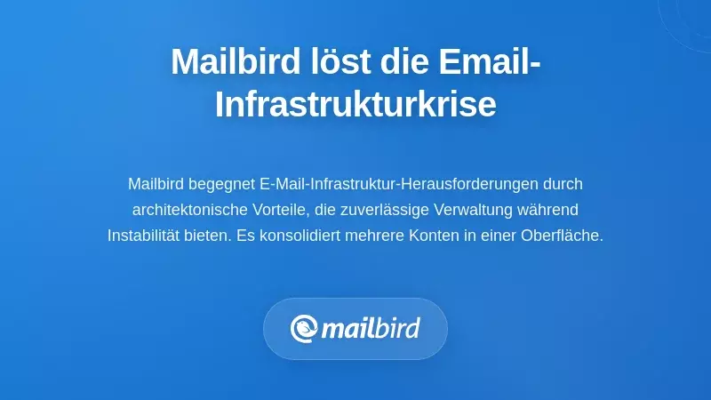 Wie Mailbird die Krise der E-Mail-Infrastruktur bewältigt